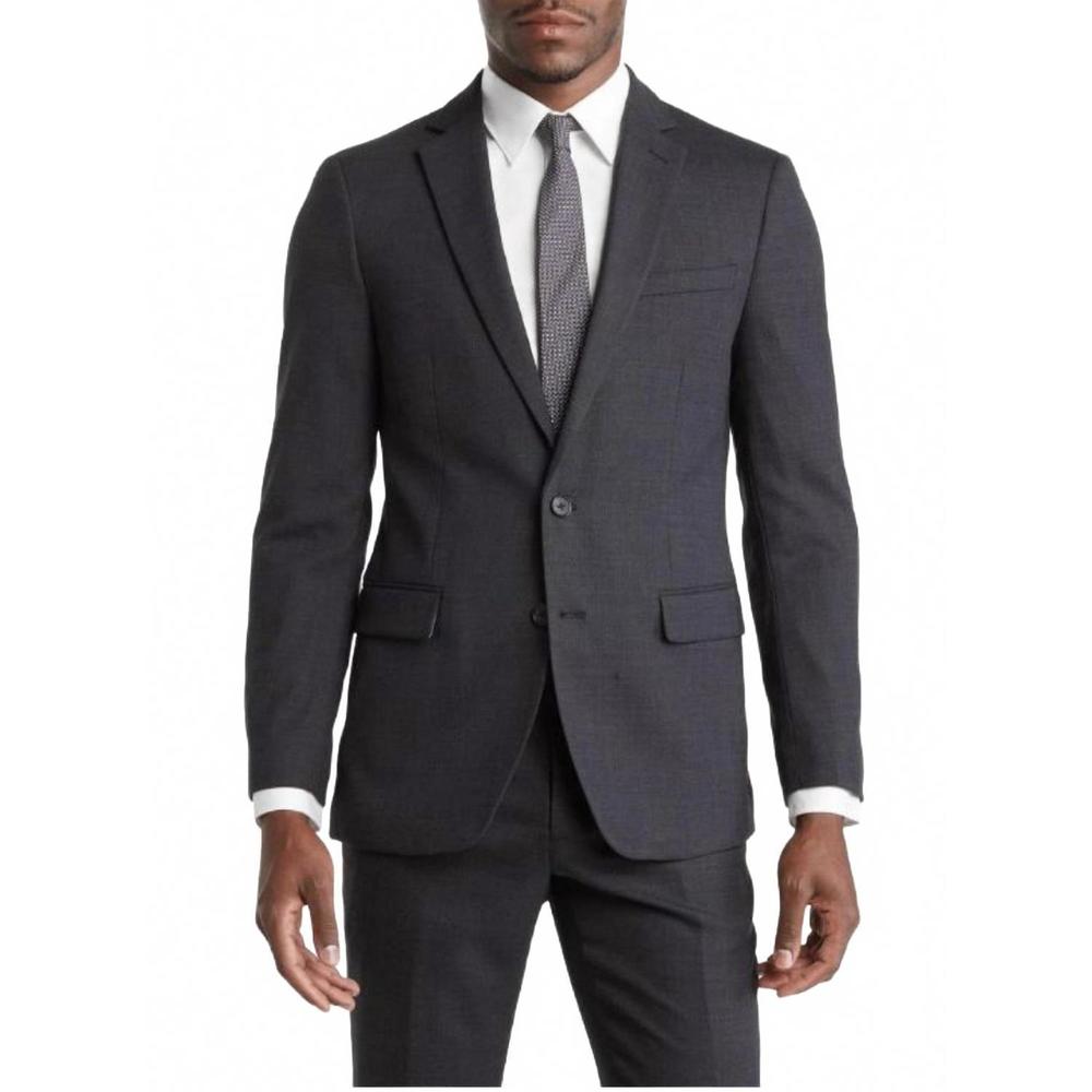 NEW ORIGINAL PENGUIN osman slim fit suit jacket in charcoal grey